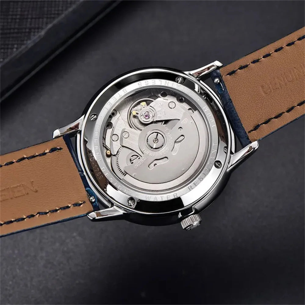 PAGANI DESIGN 40MM Pilot Men's Mechanical Watch Luxury Sapphire Glass Automatic Watch 100M Waterproof NH35 Wristwatch for Men