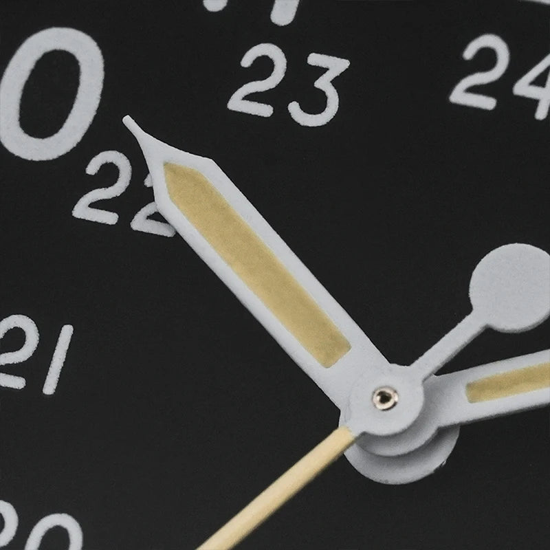 Militado ML07 Quartz Watch VH31 Sweep Movement Domed Sapphire Crystal Luminous 10Bar Waterproof 36mm Vintage Mens Watches