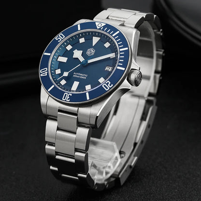 San Martin SN0121TD Titanium Diving Watch ST2130 Automatic Movement Watches Grade5 Titanium 120 Click Waterproof 300m Wristwatch