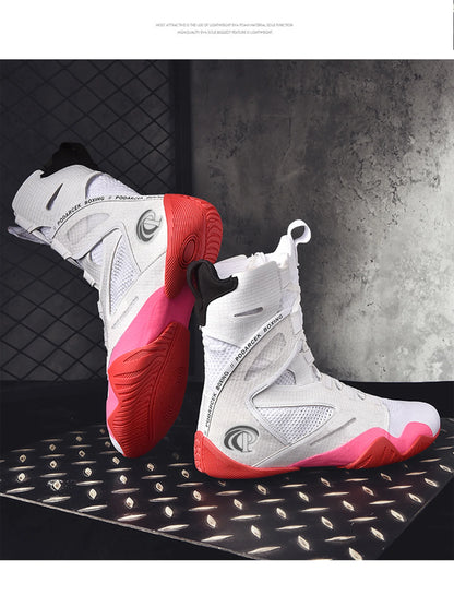 2026 Men Boxing Shoes Classic Training Outdoor Sneakers Sports Professional Fitness Wrestling Shoes Equipment Original Boxing Boots