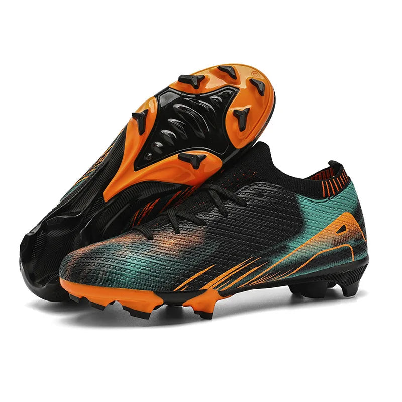 Professional Men's Outdoor FG Football Shoes, Durable Comfortable Training Shoes for Adults and Teenagers, Non-slip Soccer Shoes