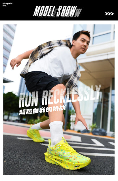 2026 Air Cushion Jogging Shoes Running Shoes Carbon Board Marathon Men Sports Breathable Lightweight Women's Nonskid Sneakers