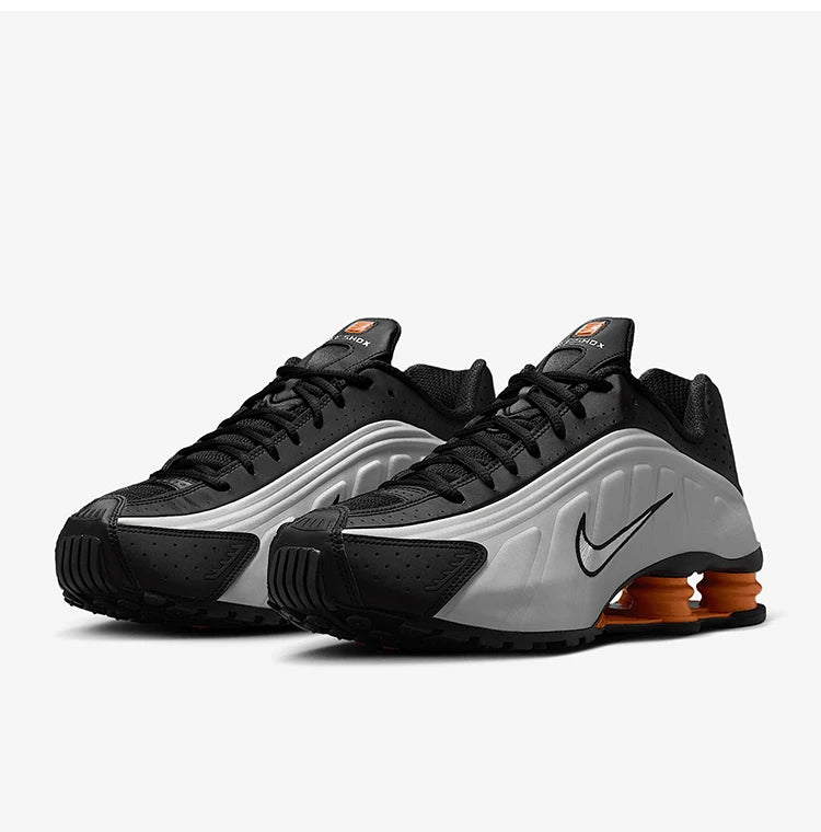 Offizielle authentische Nike SHOX R4 Herren-Laufschuhe, gedämpft, verschleißfest, Low-Top, HQ1988-003