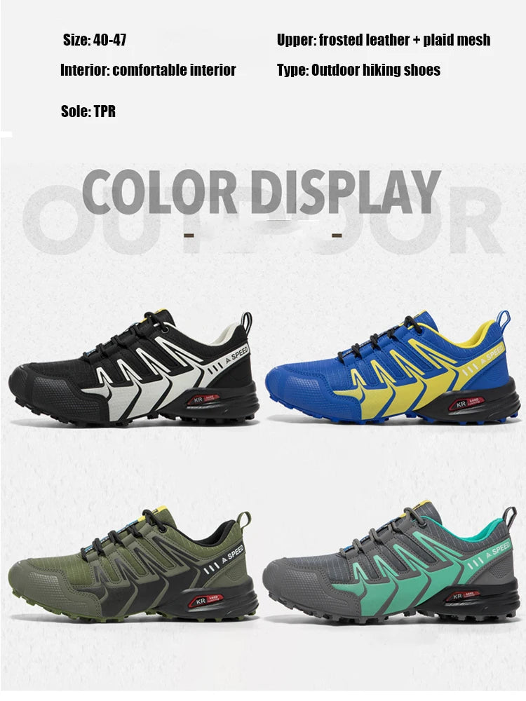 Men's Hiking Shoes Waterproof Non-slip Hiking Sports Shoes Camping Training Hunting Tactical Shoes Men's Cycling Shoes
