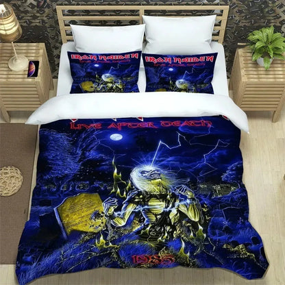 3D Rock Band I-Iron-M-Maiden Bedding Sets Exquisite Bed Supplies Set Duvet Cover Comforter Set Bedding Set Luxury Birthday Gift