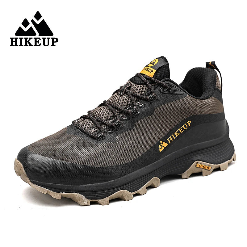 HIKEUP Outdoor Running Shoes Men Women Anti-Skid Hiking Camping Sports Trail Male Safety Footwear Comfort Trekking Sneakers