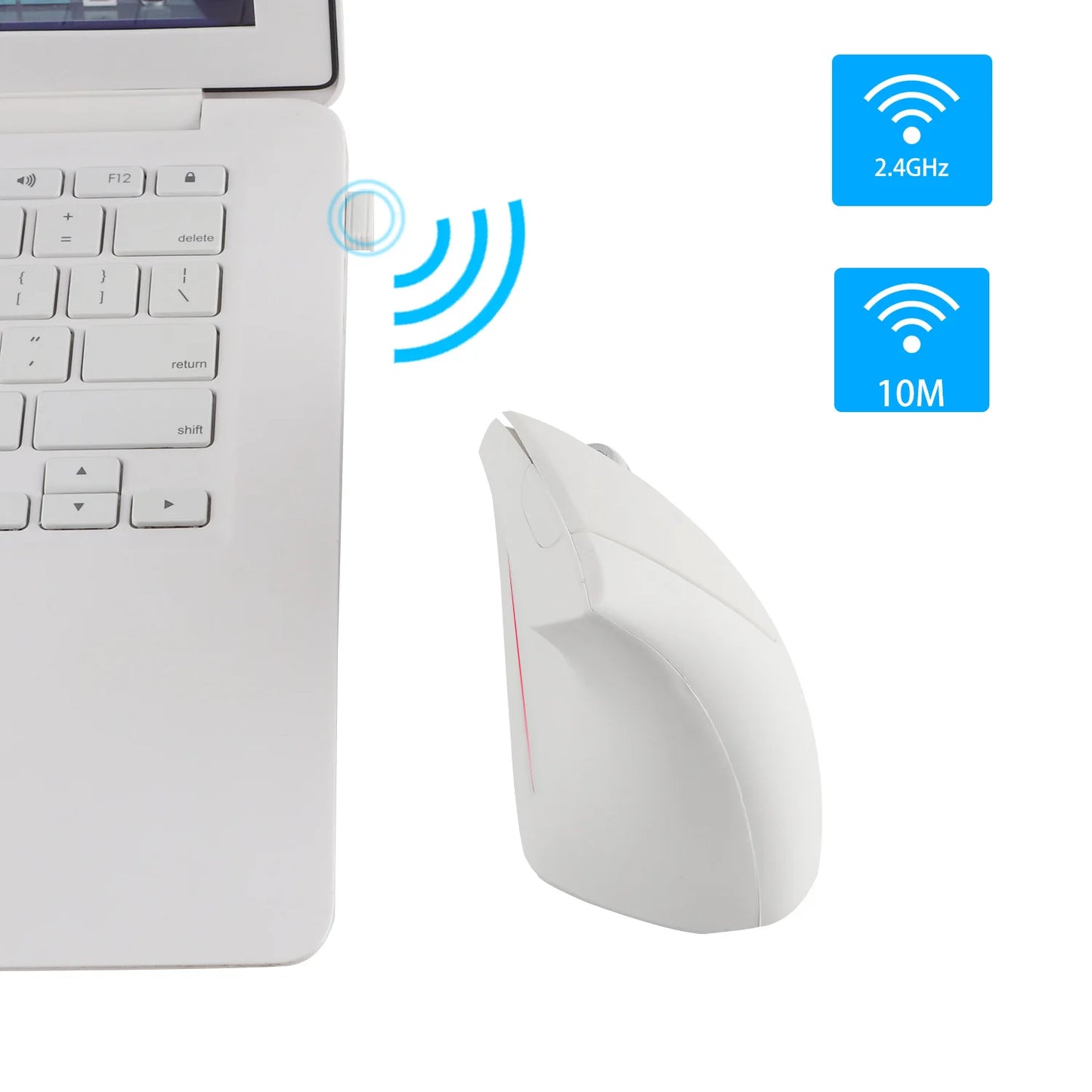 NEW Wireless Vertical Mouse 2.4GHz DPI Adjustable Optical Wrist-care Mice Backlight Gaming Mice For Laptop Tablet Mac iPad