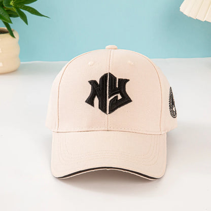 1pc unisex baseball cap with embroidered New York logo and stars - Lightweight cap, stretchable for adjustable buckle outdoor fi