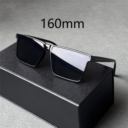 Vazrobe 160mm Oversized Men Sunglasses Polarized Black Sun Glasses for Male Unisex Large Big Fat Face XXL Size
