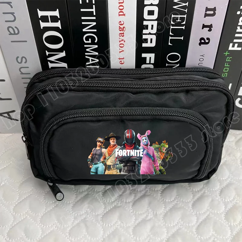Fortnite Pen Box Creative Game Pattern Pencil Case Harajuku Storage Bag Boy Girl Back to School Supplies Birthday Party Gifts