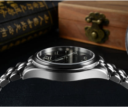 San Martin New 39mm Gada Watch Chinese Style Original Design Sunburst JianZhan Miyota 90S5 Men Dress Automatic Mechanical SN0144