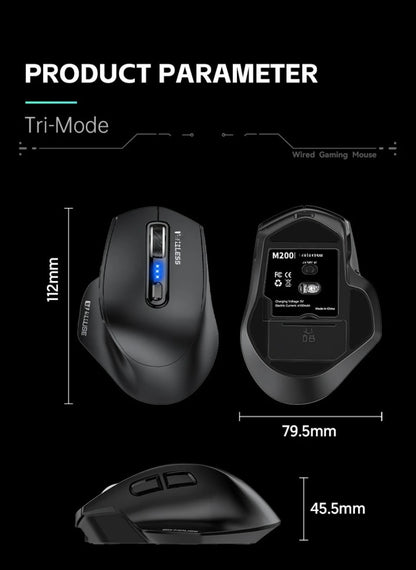 Mouse USB cablato con retroilluminazione RGB, silenzioso, ergonomico e DPI regolabile per desktop, laptop, PC, ufficio, gaming, casa e uso quotidiano al lavoro