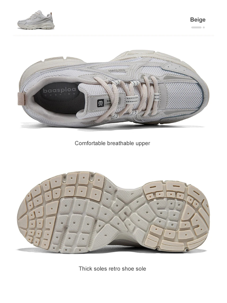 Baasploa Women’s Running Shoes Fashion Lightweight Mesh Non-Slip Jogging Sneakers Female Outdoor Breathable Colorful Casual Shoes
