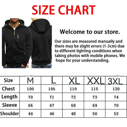 New Spring Autumn Men's World Rally Championship WRC Logo Printing Fashion Hooded Streetwear Casual Zipper High Quality Hoodies