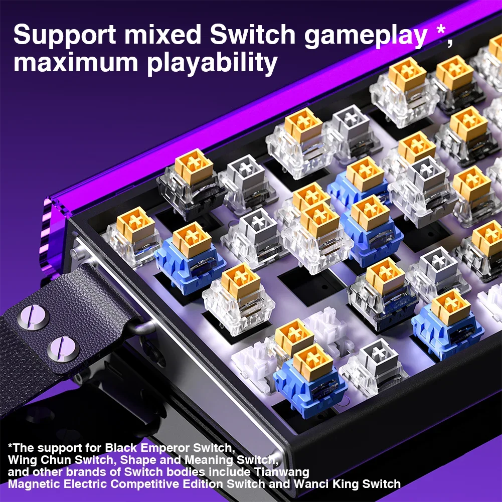 AULA HERO68 HE Tastatur mit Magnetschaltern, Rapid Trigger, 8K Polling Rate, Esports-Gaming-Tastatur, RGB, kabelgebundene mechanische Tastatur