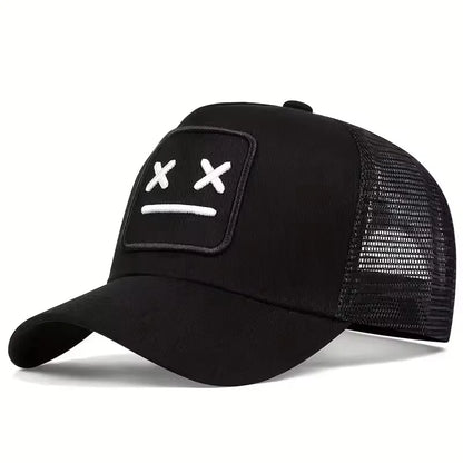Unisex XX Embroidery Baseball Net Caps Adjustable Casual Hats Spring and Summer Outdoor Sunscreen Hat