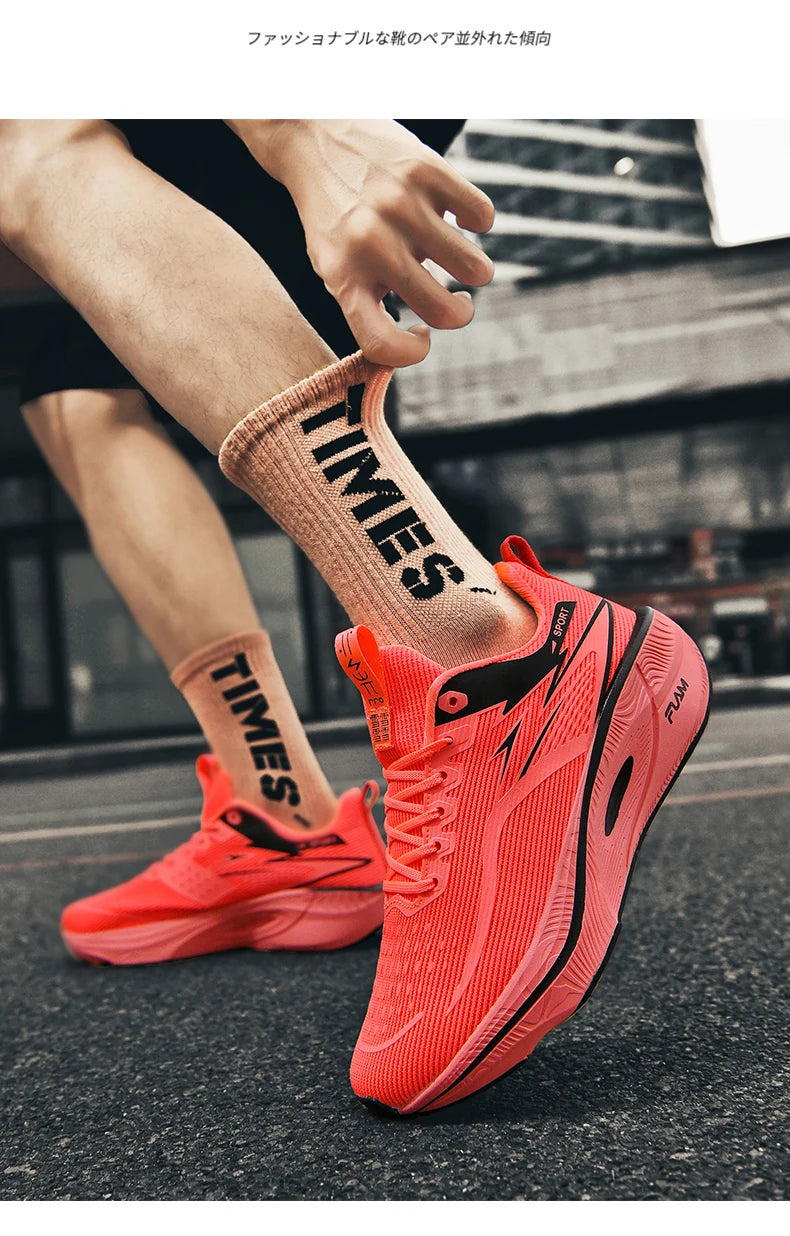2026 New Men's Sports Running Shoes, Marathon-Ready, Breathable, Lightweight, Comfortable Women's Athletic Sneakers, Jogging Tennis Air Cushion