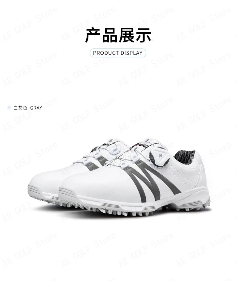 PGM Boys Girls Golf Shoes Lightweight Soft and Breathable Waterproof Anti-Slip Universal Outdoor Sports Shoes XZ127