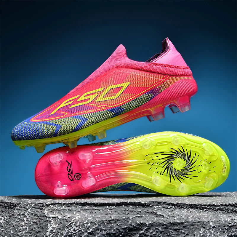 New men's football boots, non-slip high-quality soccer shoes, grass cleats, high-top futsal sneakers, match indoor hot-selling outdoor