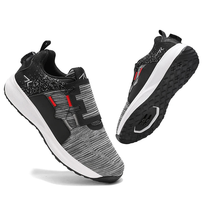 Cycling shoes MTB flat pedal cleat shoes mountain man bicycle shoe speed cycling racing sneaker road bike shoe lock footwear men