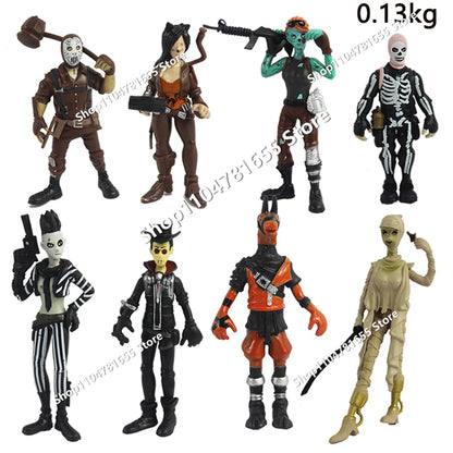 Set da 8 pezzi 10cm Fortnite Giocattoli Action Figure Modello Game Battle Royale Bambola Giocattolo Cool per Bambini e Ragazzi Regalo Divertente per Compleanno e Natale