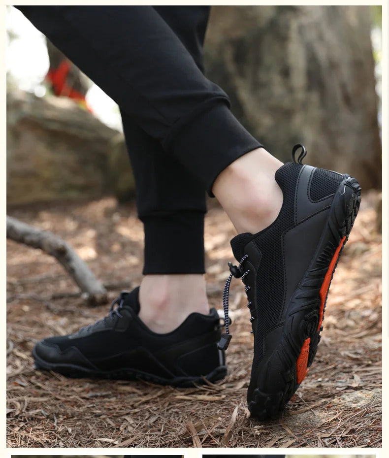 Men Barefoot Hiking Shoes Breathable Outdoor Sports Climbing Shoe Trekking Sneakers Non-Slip Comfort Man Casual Jogging Footwear