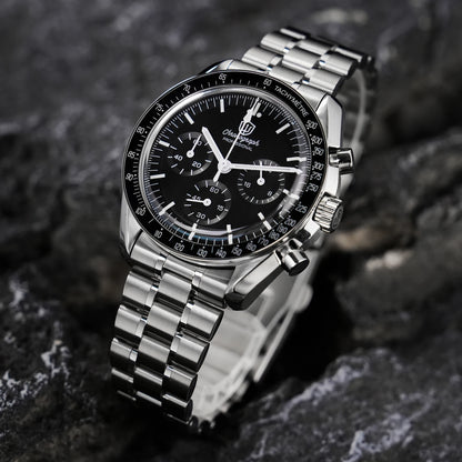 Orologio da uomo Watchdives New Wd1863 al quarzo VK63, cronografo con vetro zaffiro bombato, impermeabile, 39 mm, in acciaio, top brand, orologio business di lusso