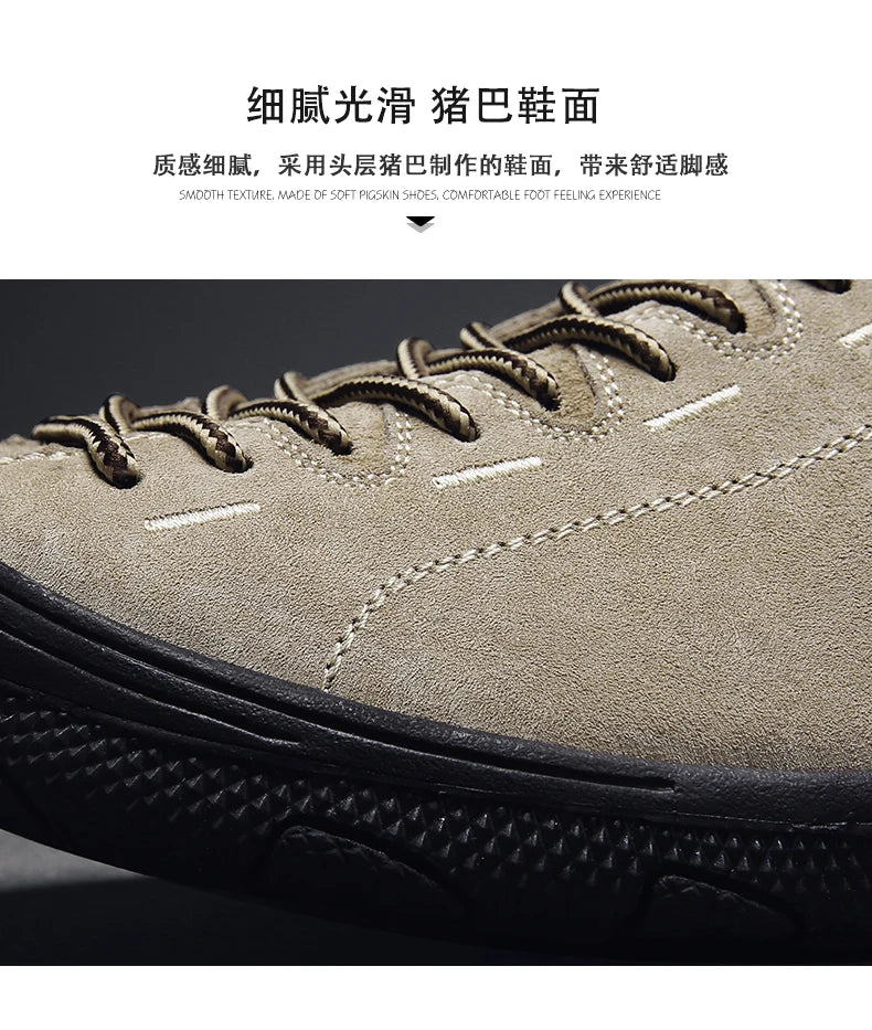 High Quality Trekking Sneakers for Men, Walking Shoes, Low-Cut Men's Hiking Shoes, Outdoor Non-Slip Sports Shoes, Large Size 47