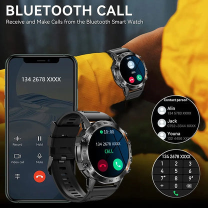 MEVADEN Steel 1.39 inch Men Luxury Smart Watch Bluetooth Call Sport Fitness Tracker Health Monitor Smartwatch for Male MD52