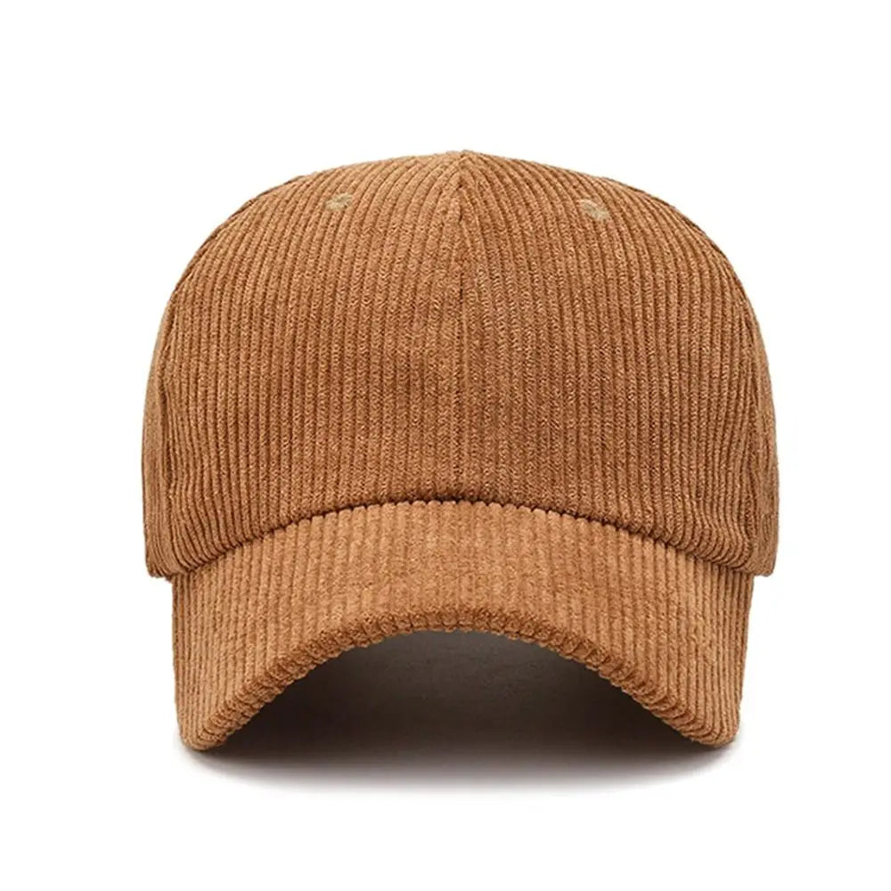 Unisex Corduroy Corduroy Baseball Cap Adjustable Sun Hat Hip Hop Cap Men