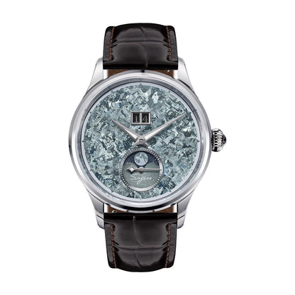 Sugess Watch of Men Moonphase ST2528 Movement Automatic Mechanical Wristwatches Waterproof Sapphire Crystal Titanium Dial S401