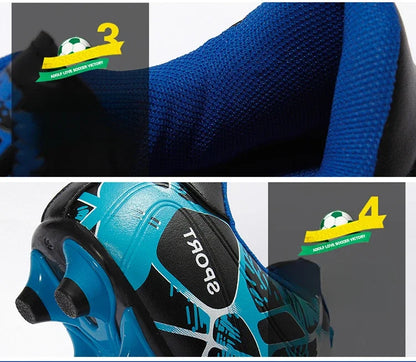 Children Soccer Shoes Sports Society Field Boy Football Shoes Futsal Fast Indoor Sneakers Original Ankle Cleats Football Boots