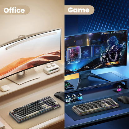 RK ROYAL KLUDGE R98Pro Gasket Wired Mechanical Keyboard 98 Keys RGB Hot-swappable Pluggable Button Gamer Keyboard PBT Keycaps