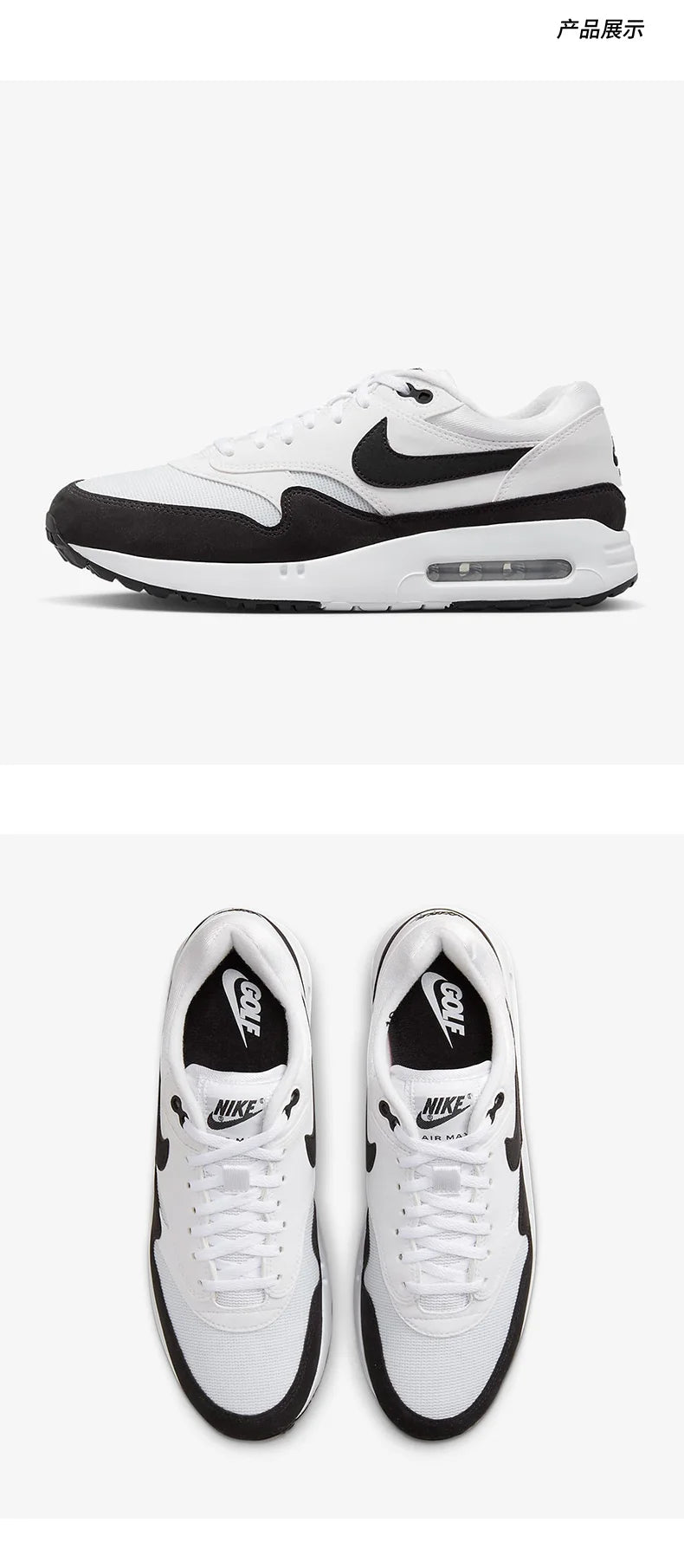 Original Nike Air Max 1'86 OG G Golfschuhe für Herren und Damen DV1403-110