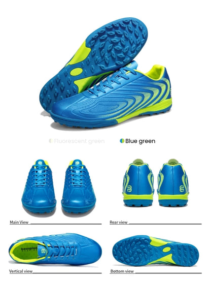 Baasploa Herren Profi-Fußballschuhe Outdoor rutschfeste Trainings-Sportschuhe für Männer leichte Leder-Fußballschuhe Chuteira Campo