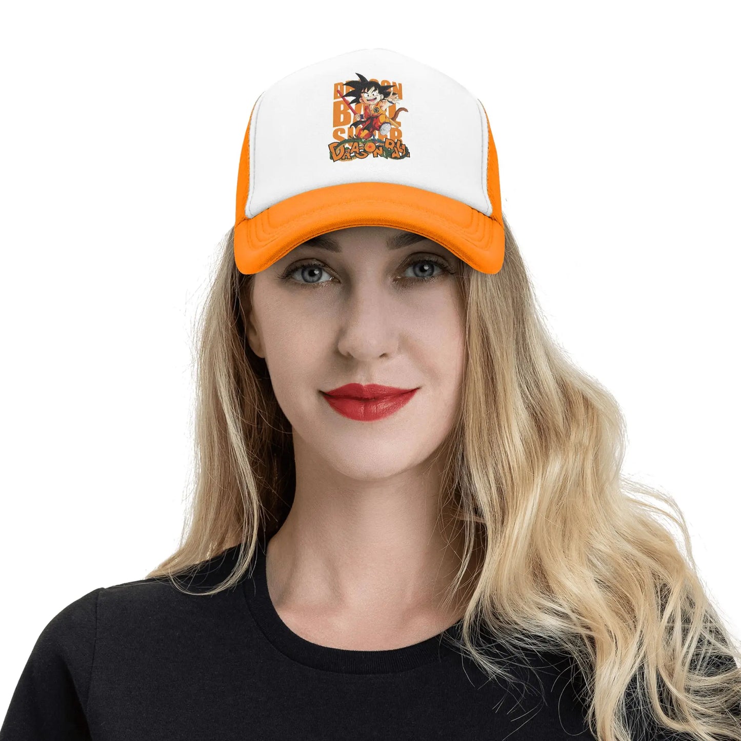 Dragon Ball Z Trucker Hat Super Saiyan Son Goku Hat Sun Hat Sun Caps Adjustable Snapback Caps Mesh Baseball Caps Wholesale New
