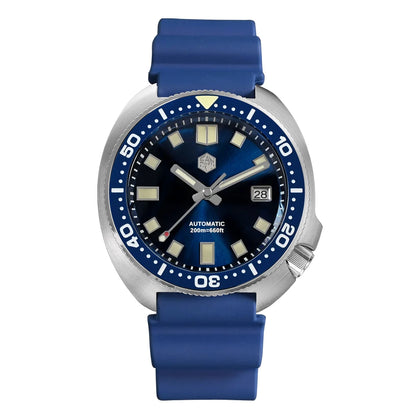 San Martin Turtle Men Diver Watch 44mm NH35 Automatic Mechanical Wristwatch Sapphire Waterproof 200m Luminous Relojes SN0047