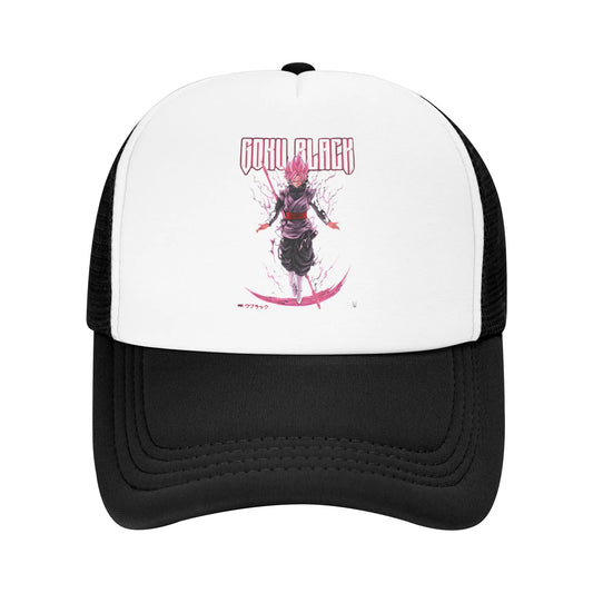 Dragon Ball Black Goku Trucker Cap Men Women  Hat Sun Hat Sports Cap Adjustable Polyester Mesh Baseball Cap Summer