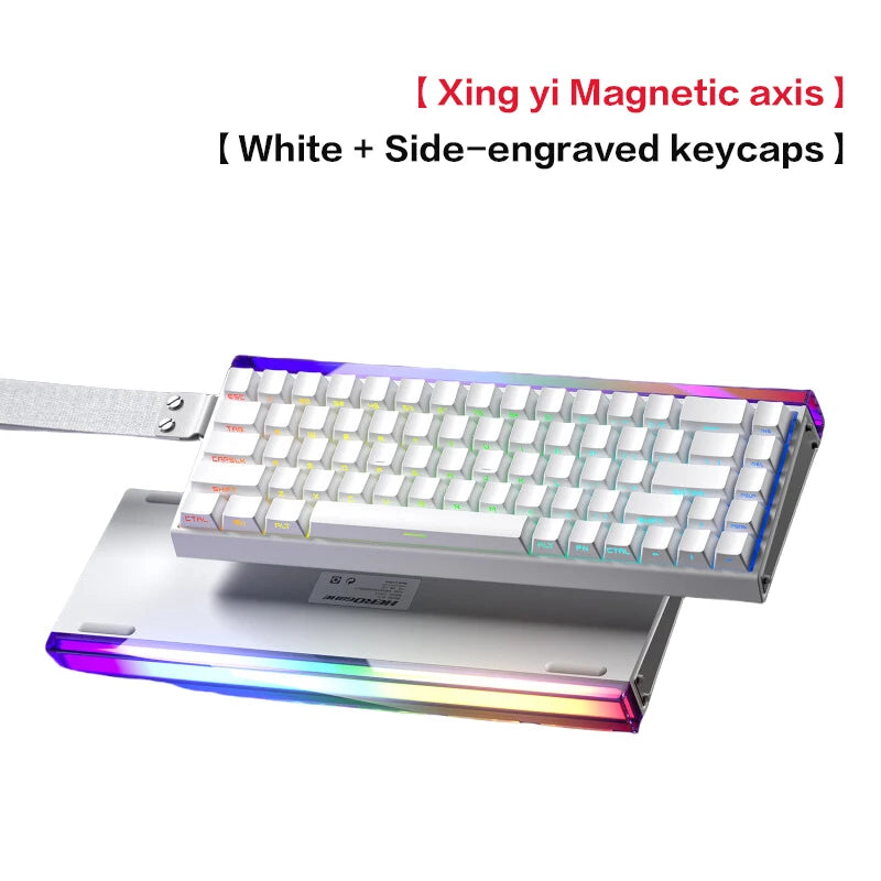 Tastiera meccanica gaming AULA HERO 68 HE con asse magnetico RT, cablata, illuminazione RGB, polling rate 8K e incisione laterale