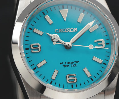 Cronos Luxury Men Watches 36mm Explore Climbing Series Couples Sport Watch NH35 PT5000Unisex Automatic Mechanical Watch 10Bar