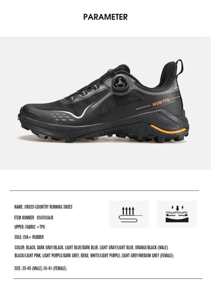 HUMTTO Men's Sneakers Luxury Designer Trail Shoes for Men Anti-slip Sports Hiking Sneaker Man Breathable Outdoor Trekking Boots