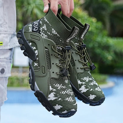 Size 39-47 Men's Aqua Shoes Anti-Slip Male Sneakers Mountain Hiking Shoes Quick-Drying Water Shoes Soft Casual Sneakers 2024