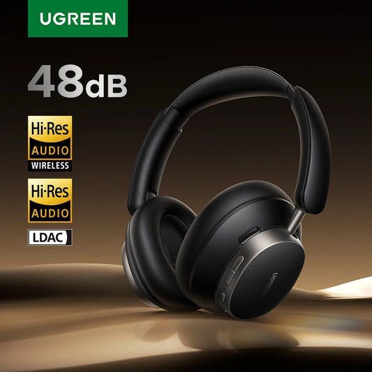 UGREEN Studio Pro Wireless Headphones 48dB ANC Bluetooth 6.0 Hi-Res LDAC Over Ear Headset with 120H Battery
