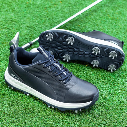 Hot Sale Leisure Golf Shoes Men's Waterproof Golf Spikes Sneakers Professional Non-Slip Golf Trainers Luxury Sports Shoes