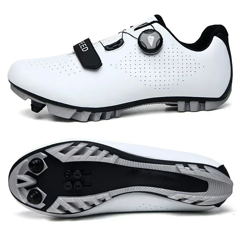 Nya cykelsneakers för män med klossar för landsväg, mountainbike och tävling – unisex MTB-cykelskor för kvinnor, SPD, Zapatillas Ciclismo MTB