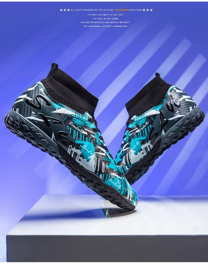 Size 34-46 Men's FG/TF Football Boots Futsal Professional Unisex Kids Soccer Training Outdoor Boys Football Sneakers