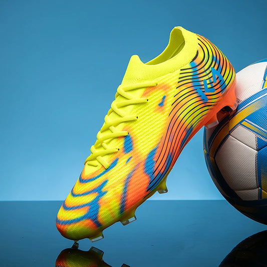 New Men Soccer Shoes Hot-selling Sneakers Grass Cleats High-quality Football Boots Non-Slip Boys Match Outdoor High-top Light