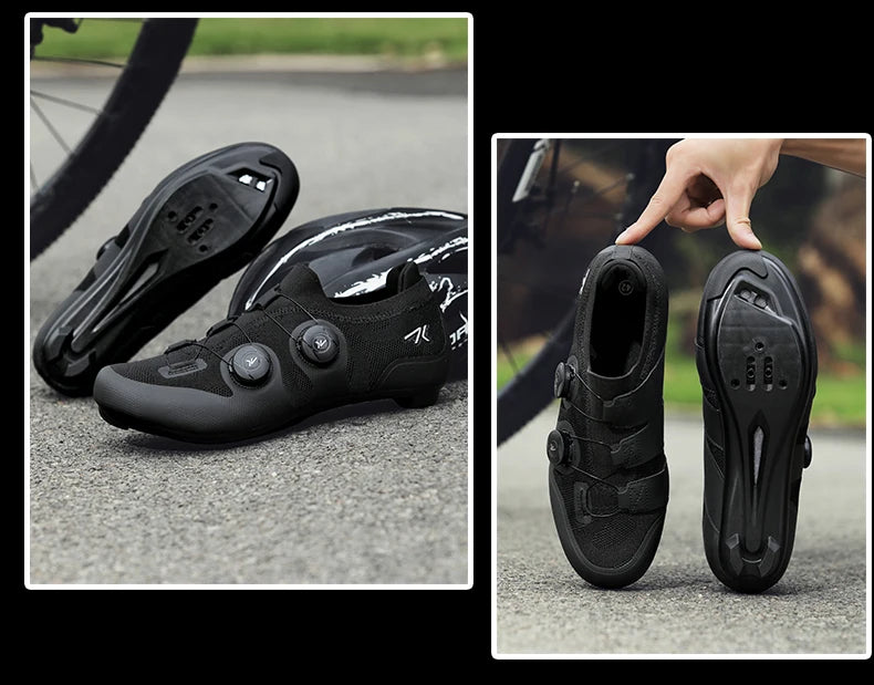 Professional Men's Cycling MTB Shoes Route Cleats Speed Road Bike Sneakers Racing Women Flat Bicycle Mountain SPD Biking Footwear