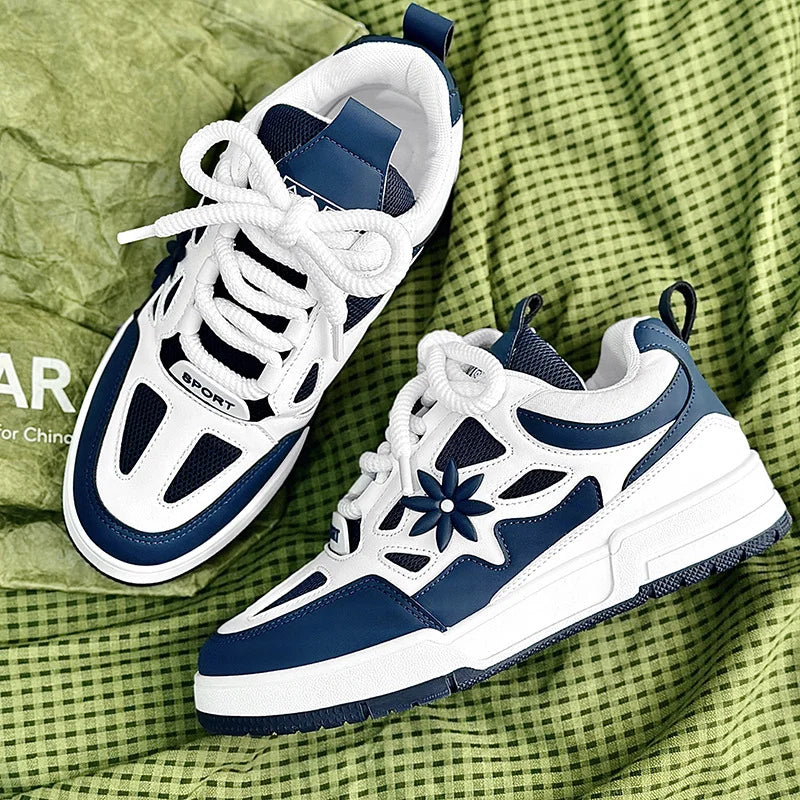 Fashion Men's Shoes Trend Street Skateboard Shoes Man Luxury Brand Training Sneakers Mesh Breathable Casual Shoes Men's Tennis Shoes
