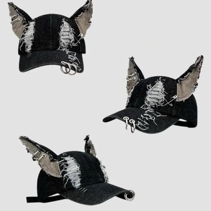 2025  Hip Hop Baseball Cap - Trendy Graffiti Jeans Style Cowboy Hat for Women/Men, Party & Team Unisex Fashion Accessory
